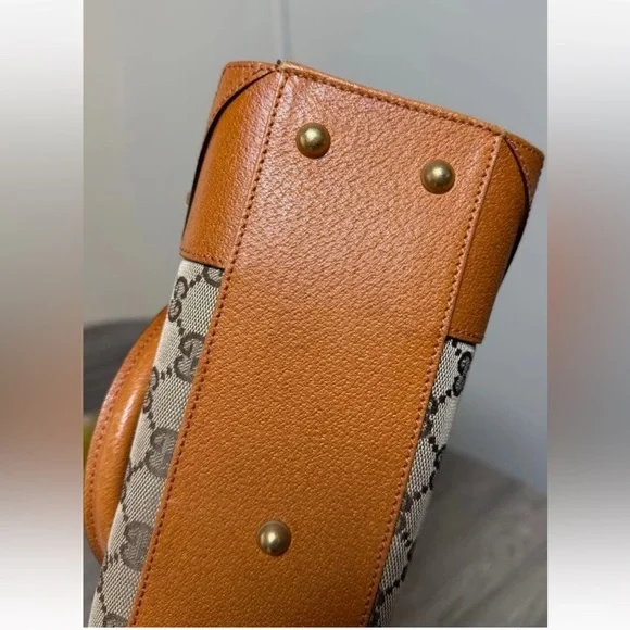 Gucci Tan and Brown Tote Bag - Picture 8 of 13